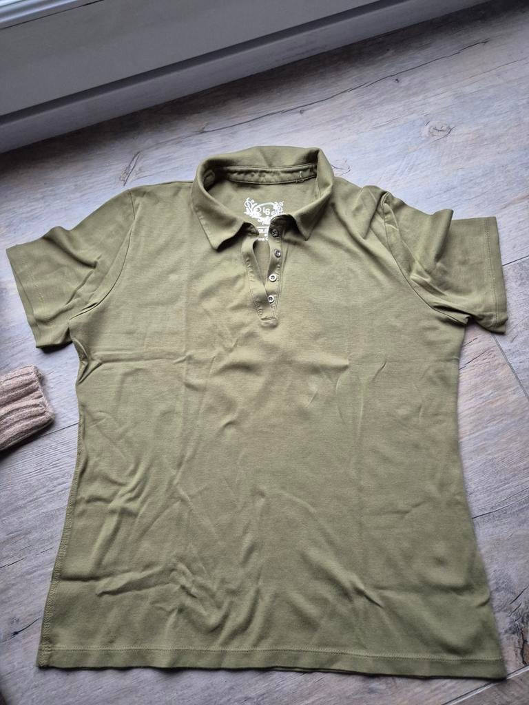 Laura di Sarpa Groen poloshirt met korte mouwen, maat 40, Kleding | Dames, T-shirts, Zo goed als nieuw, Maat 38/40 (M), Groen