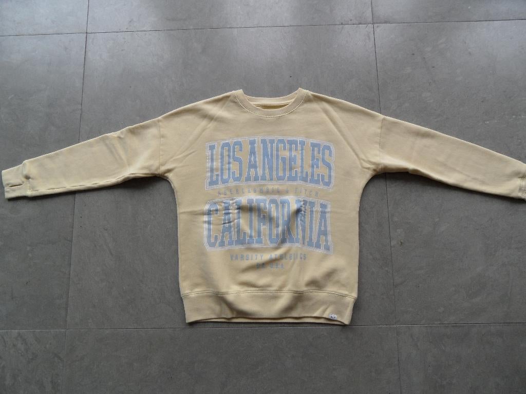 Gele trui van Abercrombie & Fitch, maat 152 meisje, ZGAN!, Kinderen en Baby's, Kinderkleding | Maat 152, Meisje, Trui of Vest