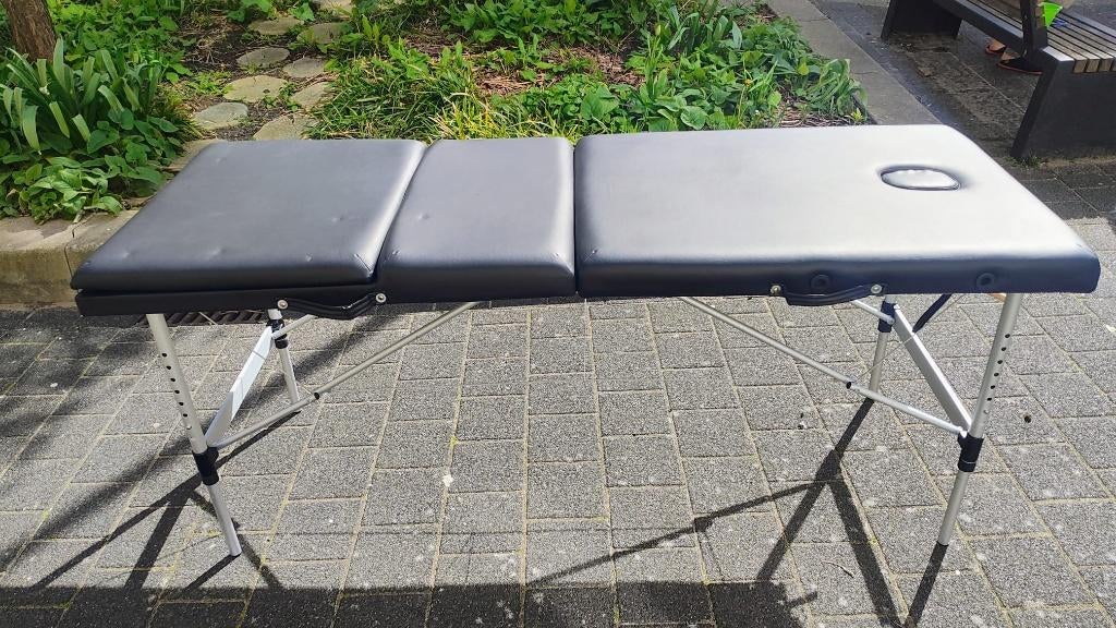 Massagetafel - Behandeltafel - aluminium, Ophalen, Gebruikt