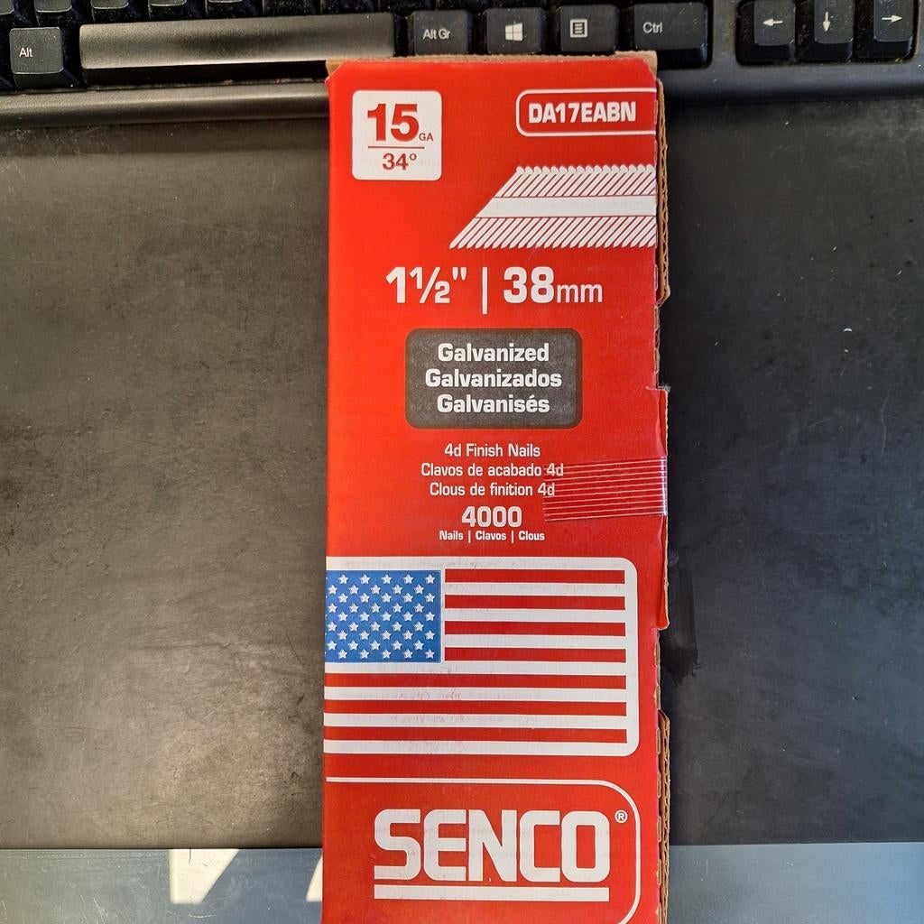 Senco gegalvaniseerde 15 GA 1,8mm nagels nieten voor tacker, Ophalen of Verzenden, Nieuw