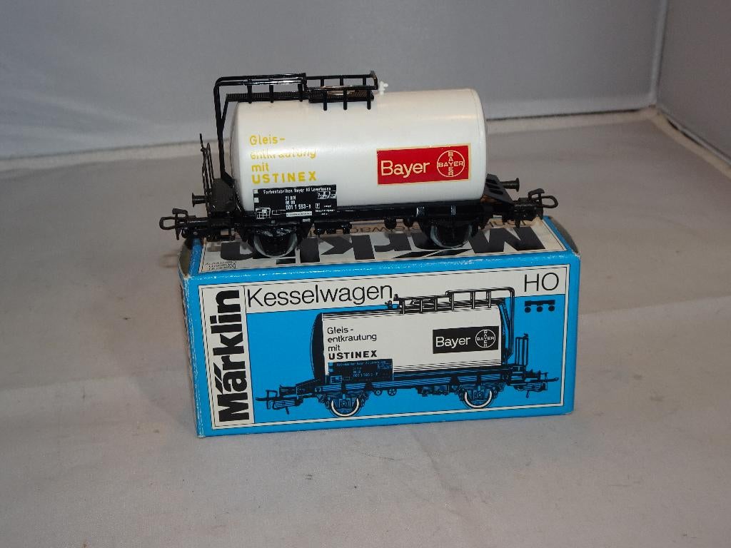 Marklin 4647 ketelwagon Bayer USTINEX NIEUW OVP zeldza(#913), Wisselstroom, Ophalen of Verzenden, Märklin, Nieuw