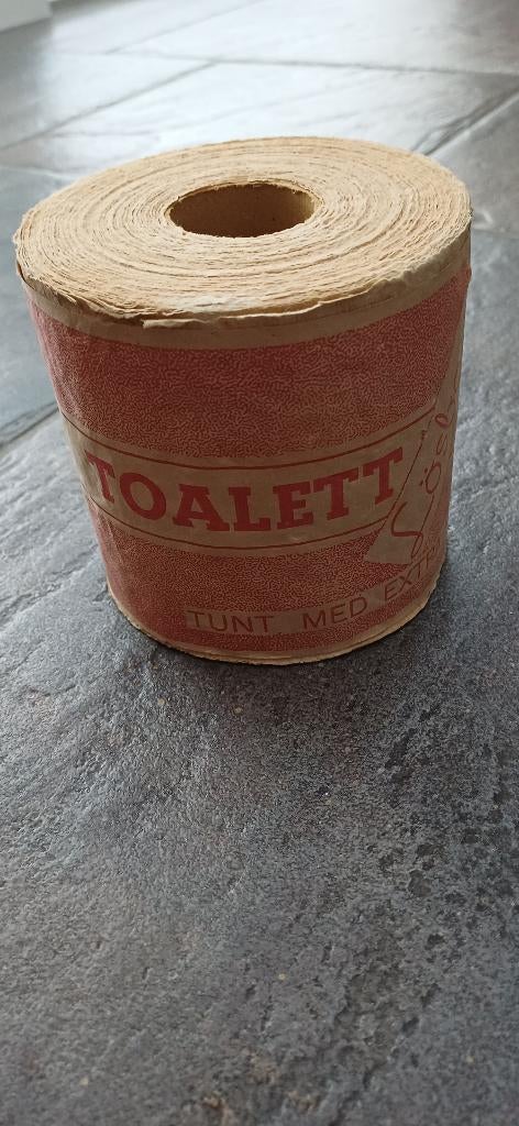 Vintage WC Papier (Zweeds vintage, antiek), Ophalen of Verzenden, Wit