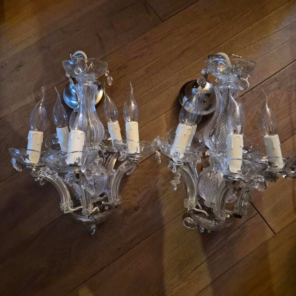 2 x Kroonluchters inclusief Lampjes, Ophalen