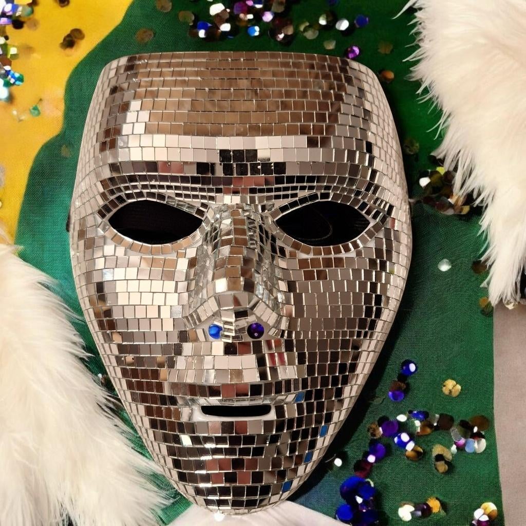  Discomasker – Glow in the Dark!- Nieuw, Ophalen of Verzenden, Nieuw, Carnaval