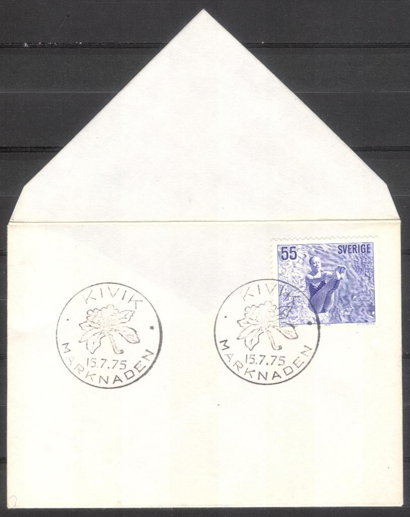 Zweden (3) - zwemsport - duiken, Verzenden, Envelop