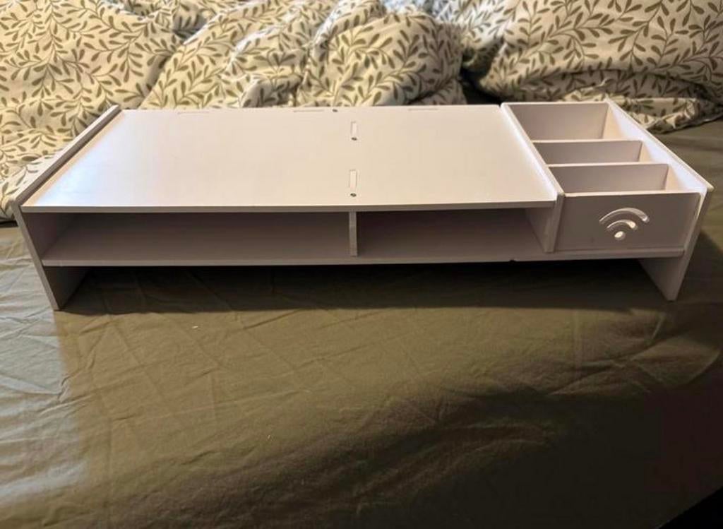 Laptophouder met opbergruimte, Ophalen of Verzenden, Gebruikt