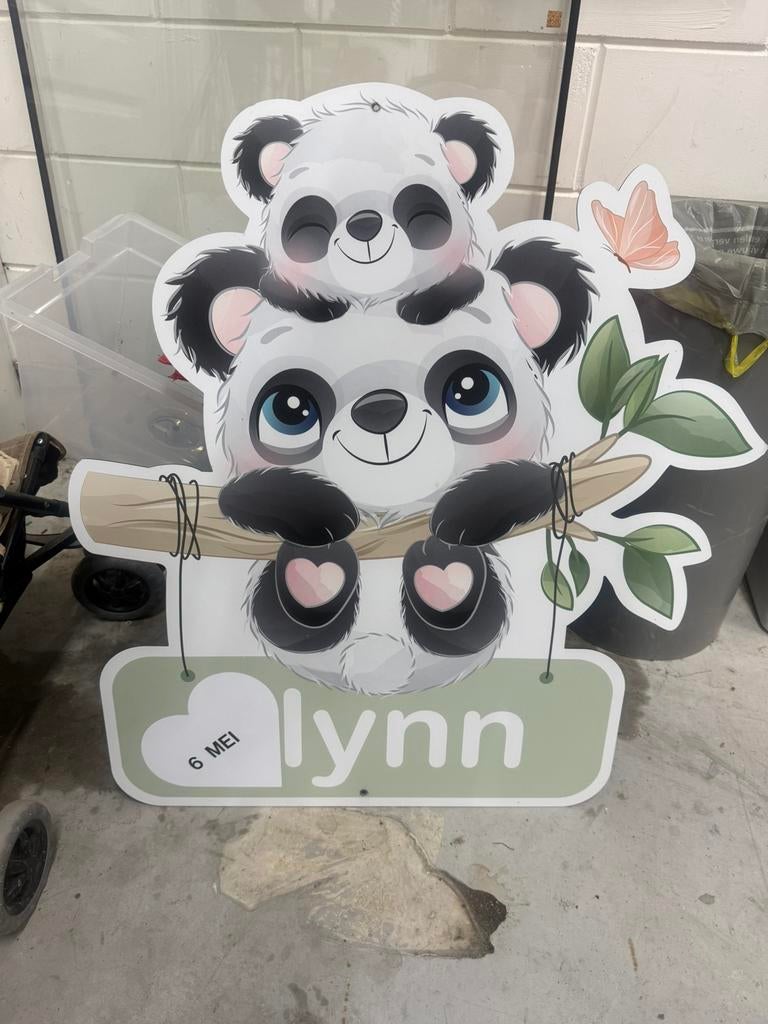 Geboortebord te koop, Ophalen of Verzenden, Zo goed als nieuw, Geboortebord