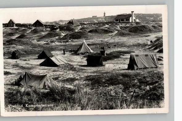 Vlieland kampeerterrein st 1953 4 postzegels
