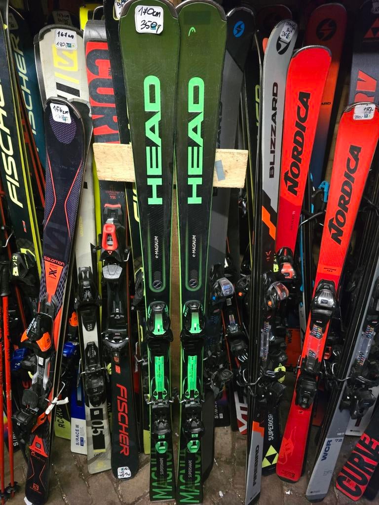 170cm HEAD SUPERSHAPE E-MAGNUM, Sport en Fitness, Skiën en Langlaufen, 160 tot 180 cm, Ophalen of Verzenden, Zo goed als nieuw