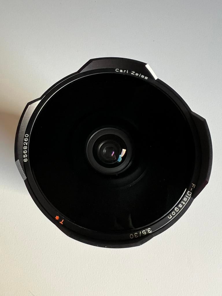 Hasselblad CF Carl Zeiss 30mm 5.6, fish eye + meer, Gebruikt, Hasselblad, Groothoek Fisheye-lens, Ophalen of Verzenden