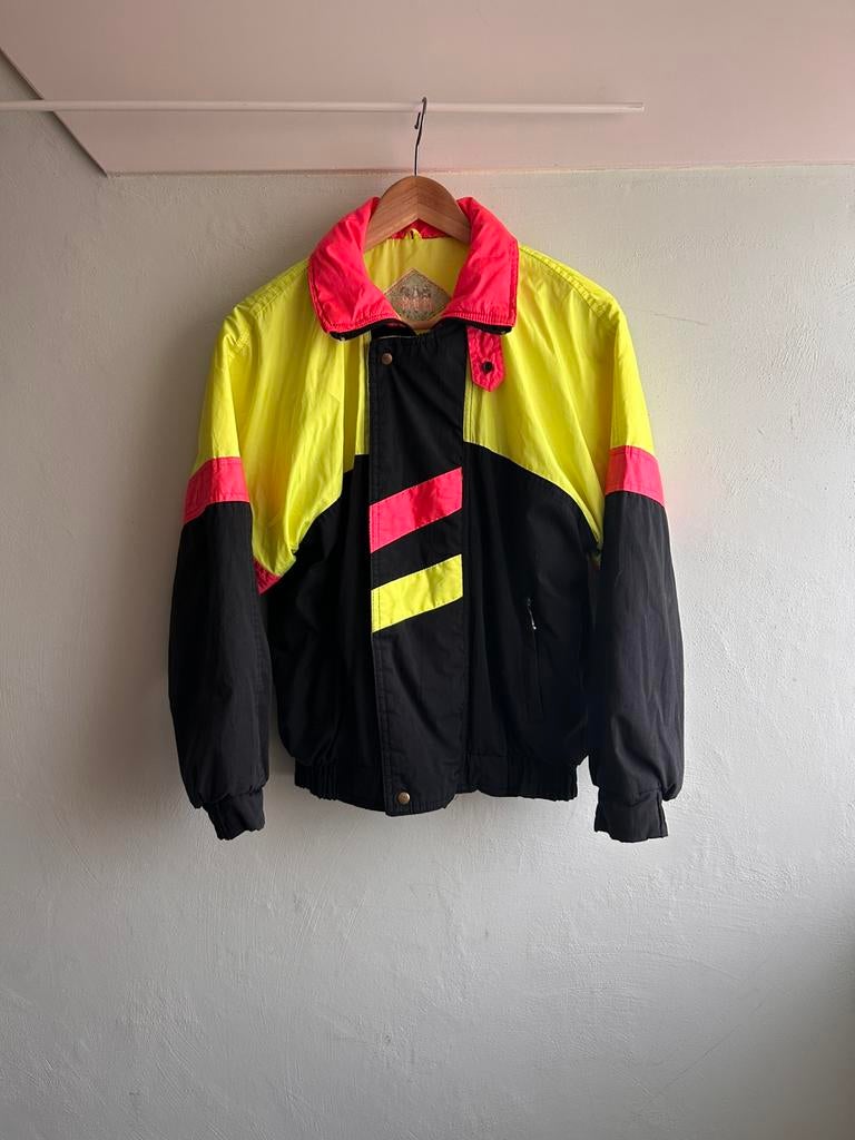 Vintage ski-jas Wave Length jaren 90/Y2K neon – dames XS/XXS, Kleding | Dames, Wintersportkleding, Ophalen of Verzenden, Zo goed als nieuw