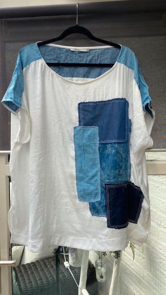 Mat.  Shirt, Kleding | Dames, Grote Maten, Ophalen of Verzenden, Zo goed als nieuw, Blauw, Shirt of Top