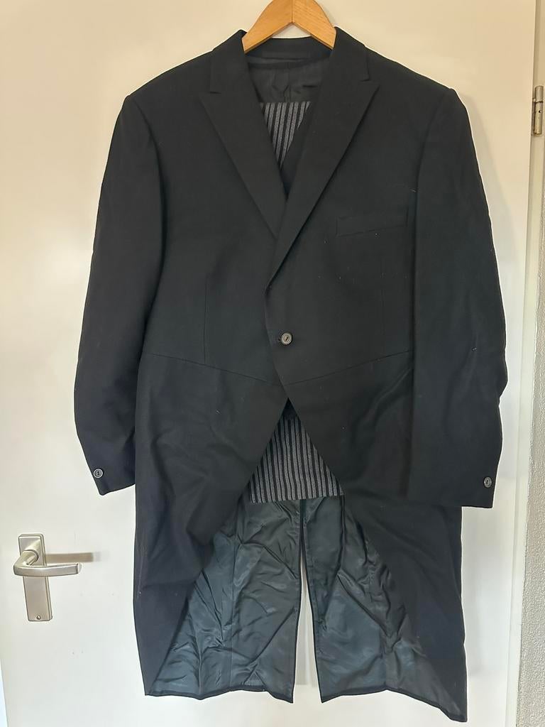 Authentiek vintage 3-delig kostuum  jaren’60 Peaky Blinders, Ophalen of Verzenden, Gedragen, Maat 52/54 (L), Zwart