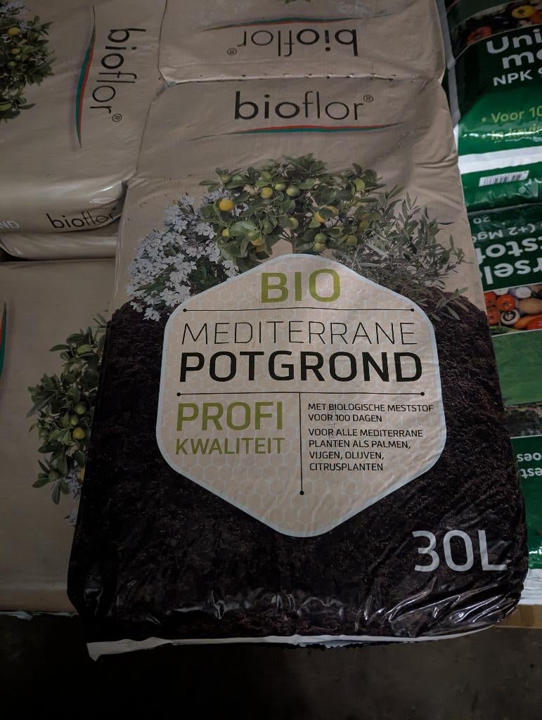 mediterrane potgrond, Ophalen, Potgrond