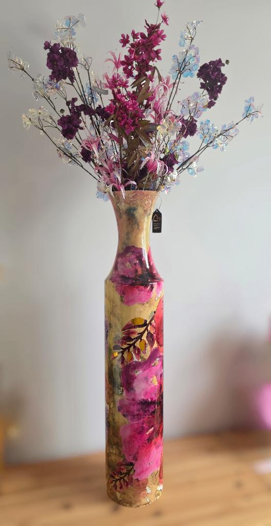 Lammie Exclusieve Collectie Fles Blooming Blush, Huis en Inrichting, Woonaccessoires | Vazen, Overige materialen, Overige kleuren