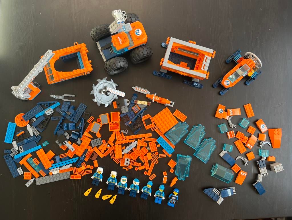 Lego Arctic 60195 Mobiele onderzoeksbasis - Incompleet, Ophalen of Verzenden, Gebruikt, Losse stenen, Lego
