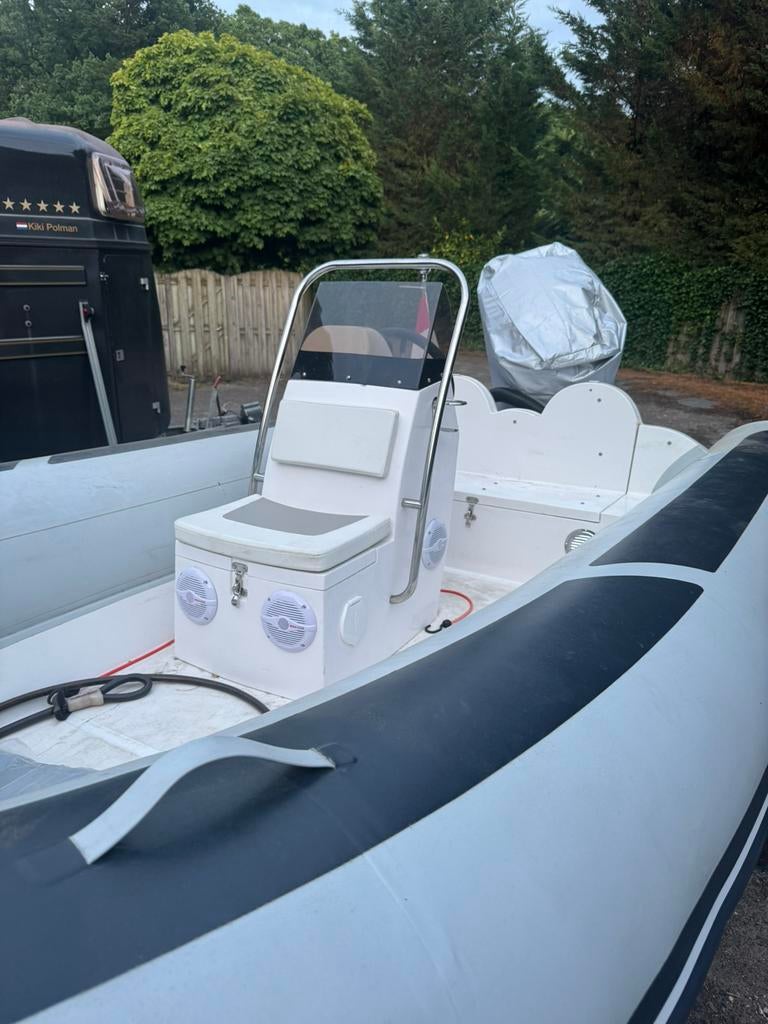 Rubberboot Nimarine 500 met 80pk mercury bj2024 incl trailer, Ophalen, Benzine, Overige materialen, Nieuw