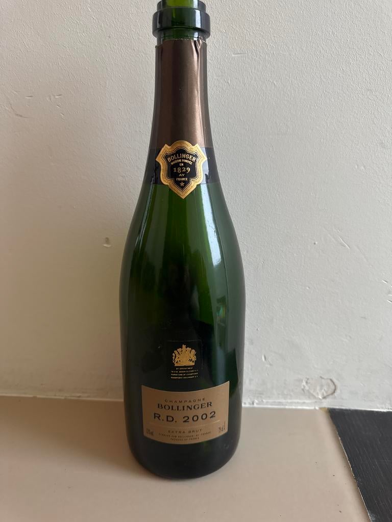 Bollinger R.D. 2002 Champagne - lege fles, Ophalen, Frankrijk, Vol, Champagne