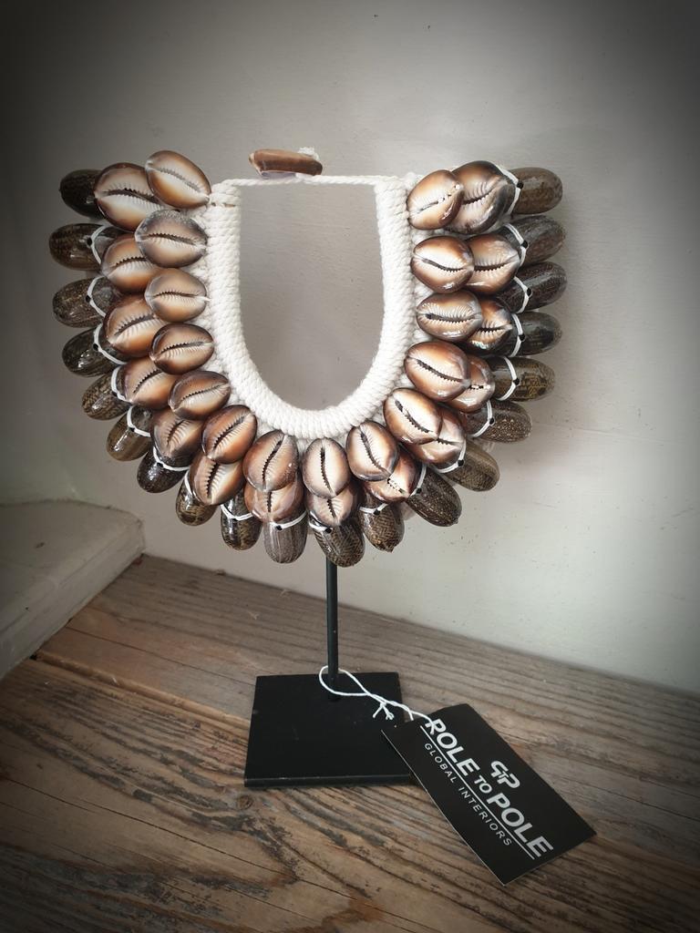 Schelpenketting op standaard  - ornament, Huis en Inrichting, Woonaccessoires | Overige, Nieuw, Ophalen of Verzenden