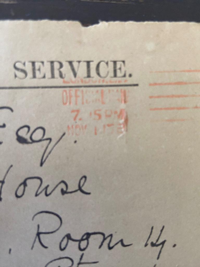 Old Letter 1st November 1917 War office, Verzenden, Envelop