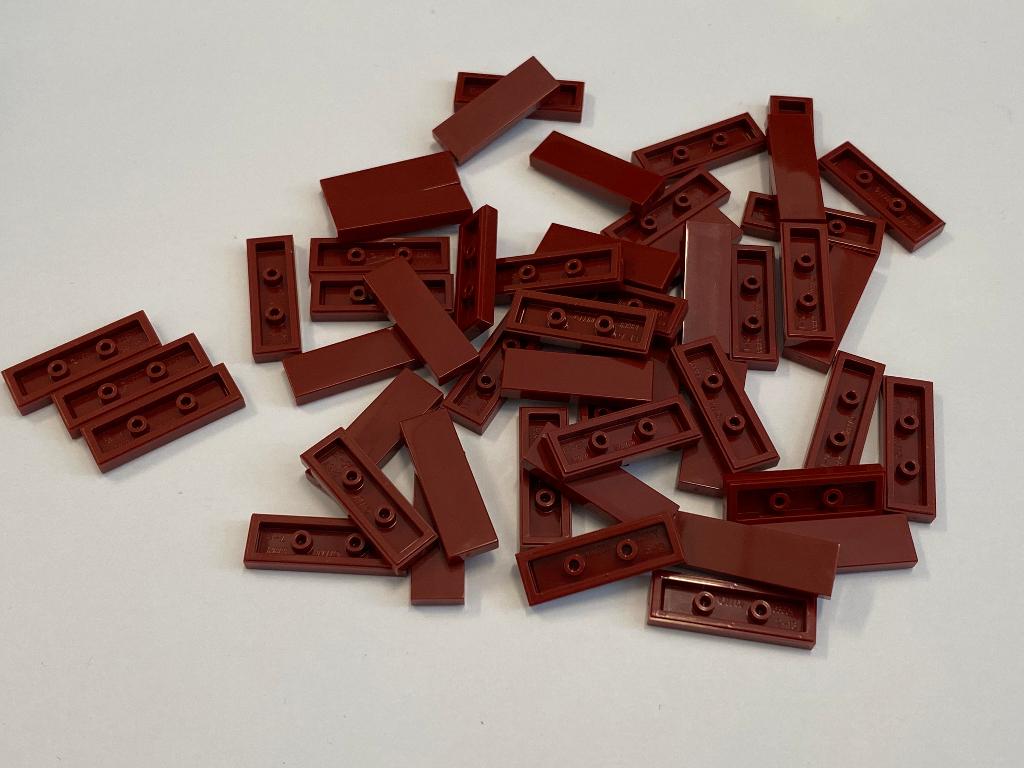 Partij nieuwe 50x 1x3 Lego tegels (diverse kleuren), Ophalen of Verzenden, Nieuw, Losse stenen, Lego