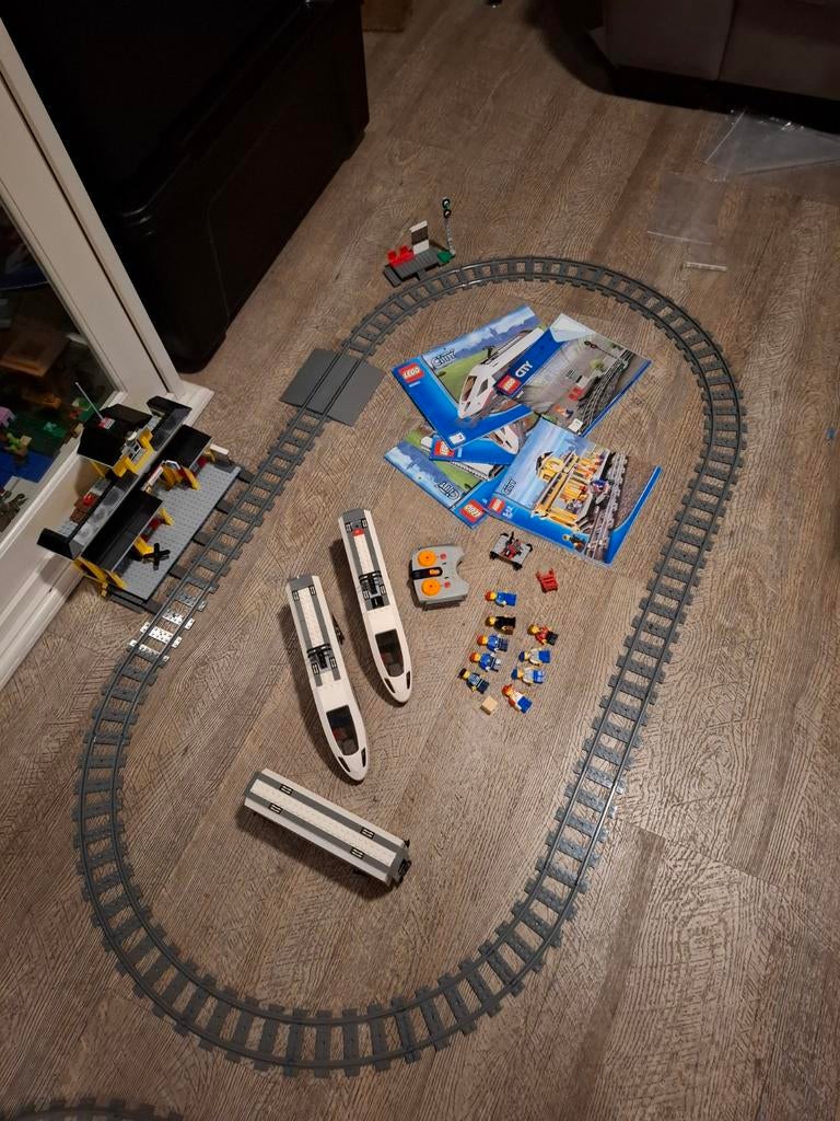 Lego city trein en station., Ophalen of Verzenden, Zo goed als nieuw