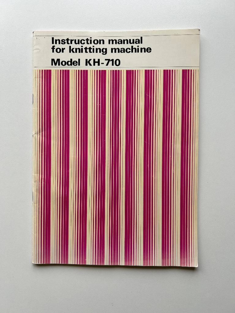 Handleiding voor de breimachine brother kh-710, Ophalen of Verzenden, Gebruikt, Breien, Patroon of Boek