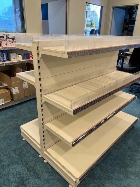 Wanzl stellingkast – showroommodel – zo goed als nieuw, Ophalen of Verzenden, Gebruikt, Beige