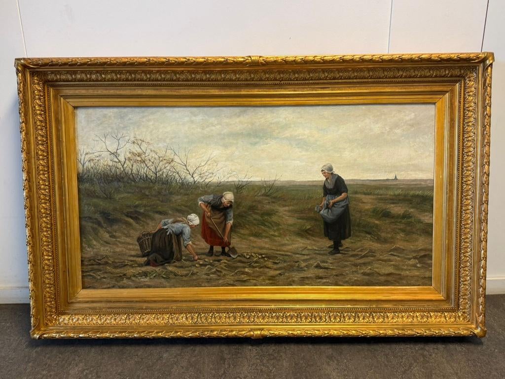 Schilderij “De Aardappelrooiers” – Getaxeerd €10.000, Ophalen