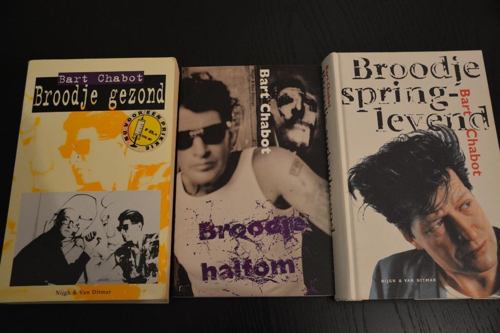 3x Herman Brood: Broodje gezond, halfom, Springlevend, Ophalen of Verzenden, Gelezen, Bart Chabot, Overige