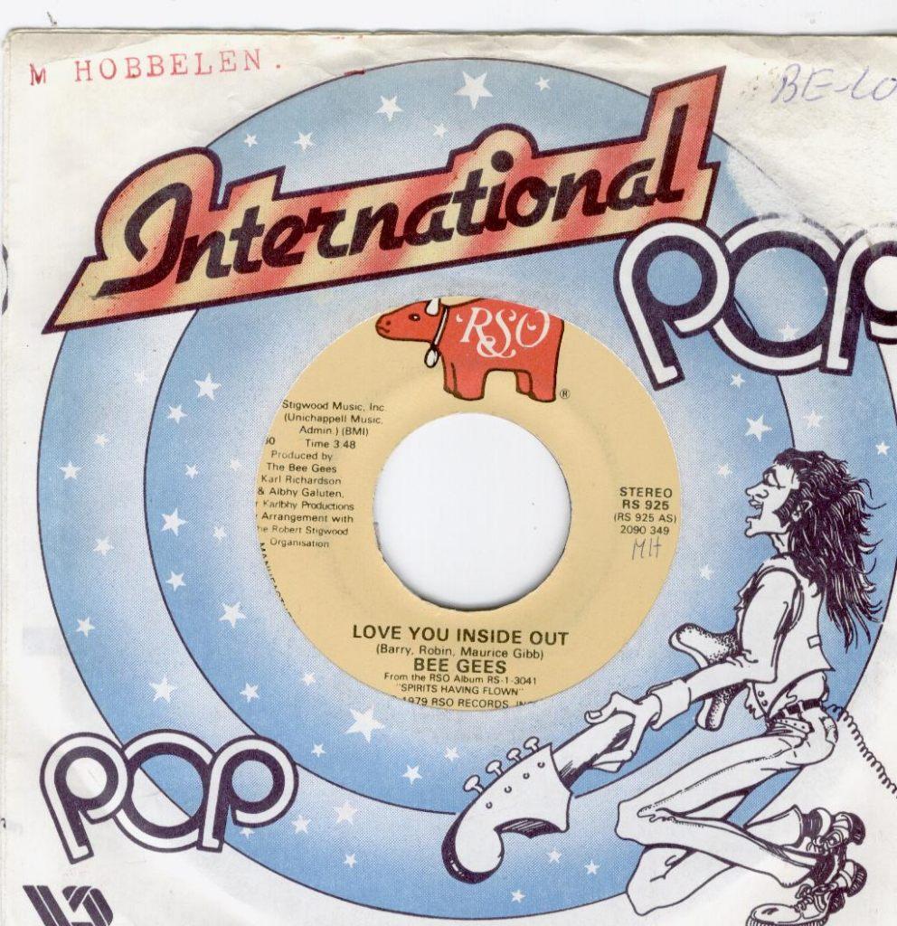 Bee gees - love you inside out, Cd's en Dvd's, Vinyl Singles, Gebruikt, Single, Pop, 7 inch, Ophalen of Verzenden
