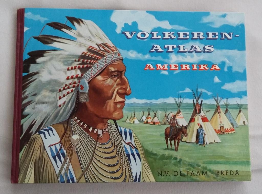 VOLKEREN ATLAS AMERIKA Compleet De Faam Breda, Ophalen of Verzenden, Zo goed als nieuw, Faam Breda, Plaatjesalbum