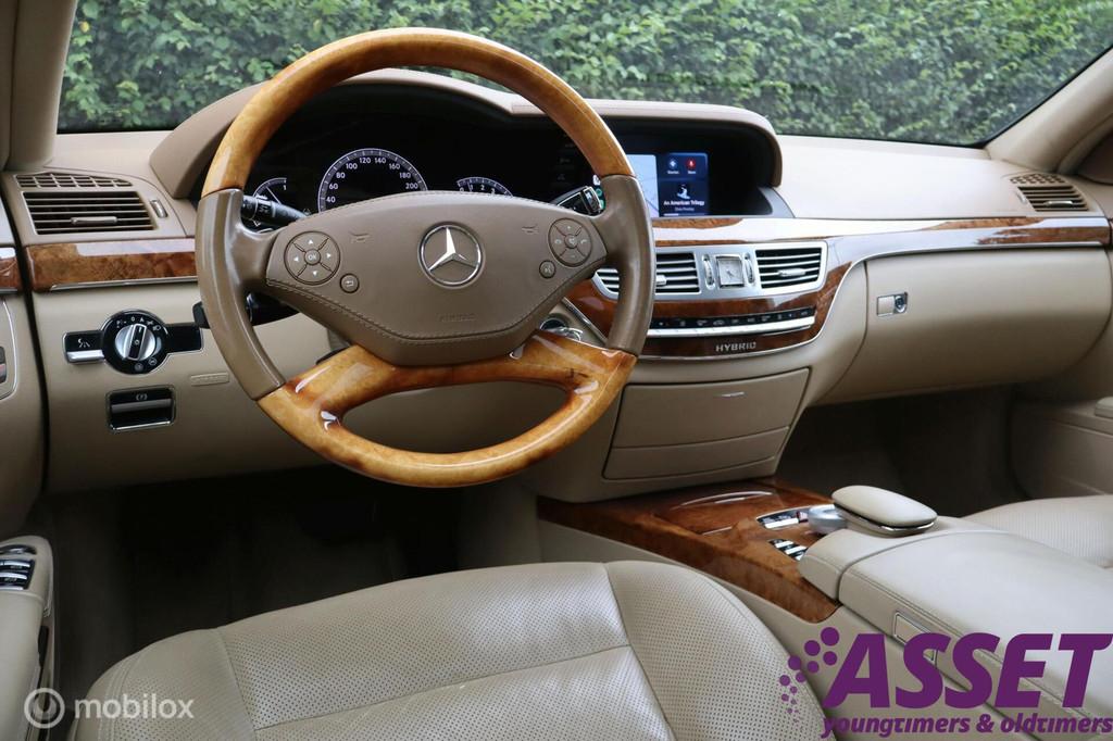 Youngtimer Mercedes S400 HYBRID V6 | schuifdak | Distronic+, Auto's, Mercedes-Benz, Euro 5, Achterwielaandrijving, Gebruikt, Beige