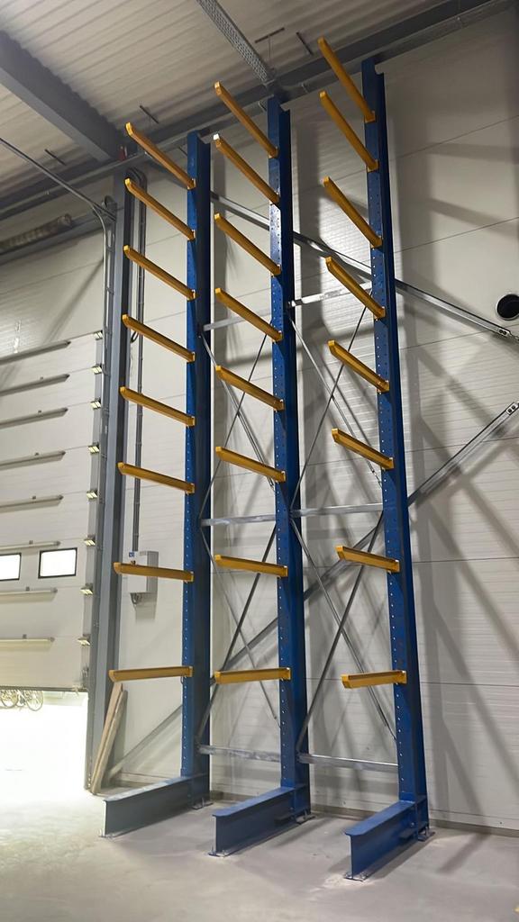 Draagarmstelling 8h x 2.55bx1.2d met 8 niveaus, Ophalen