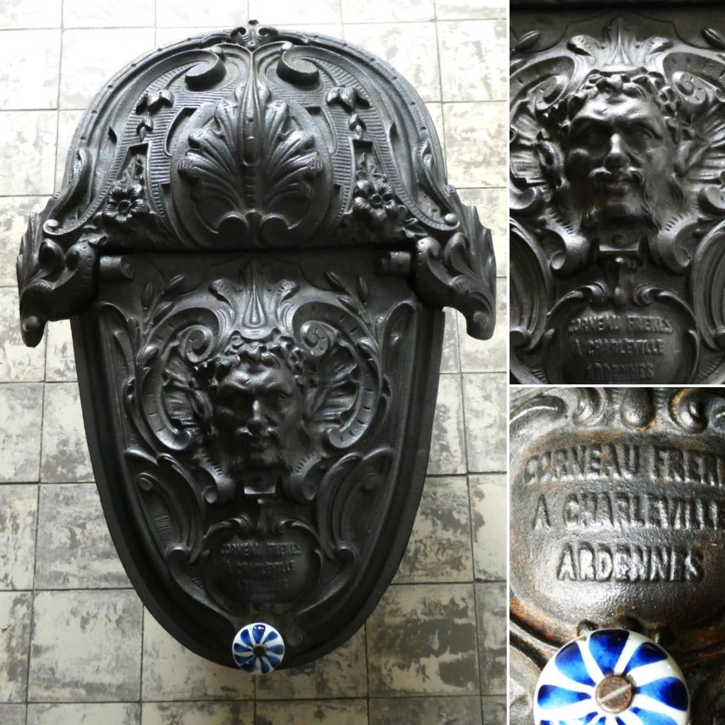 Kolenkit pelletbak houtbak Freres a Charlevil Ardennes, Antiek en Kunst, Curiosa en Brocante, Ophalen