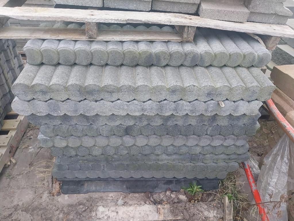 Rondo palisaden 8x25x100 cm antraciet opsluitbanden, Tuin en Terras, Bielzen en Borders, 100 tot 200 cm, Nieuw, Ophalen of Verzenden