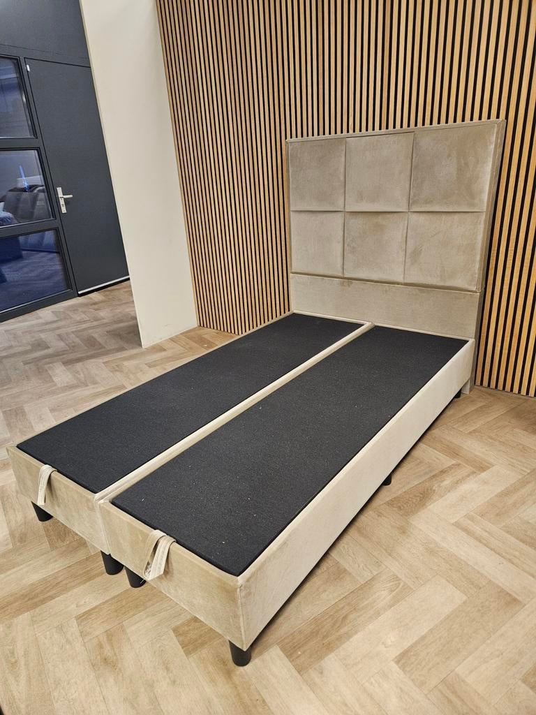 Boxspring nieuw 120x200 met opbergboxen bed eric kuster, Huis en Inrichting, Ophalen of Verzenden