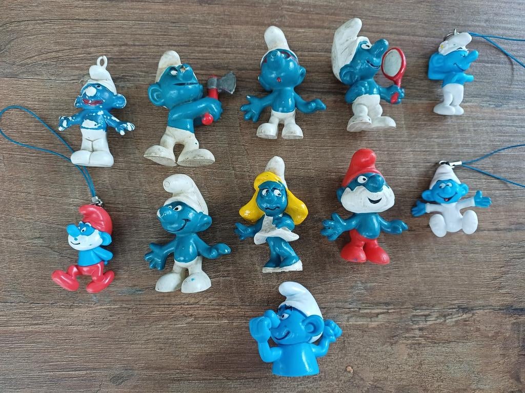 Oude schleich smurfen, Verzamelen, Smurfen, Ophalen of Verzenden, Gebruikt, Verschillende Smurfen, Poppetje, Figuurtje of Knuffel