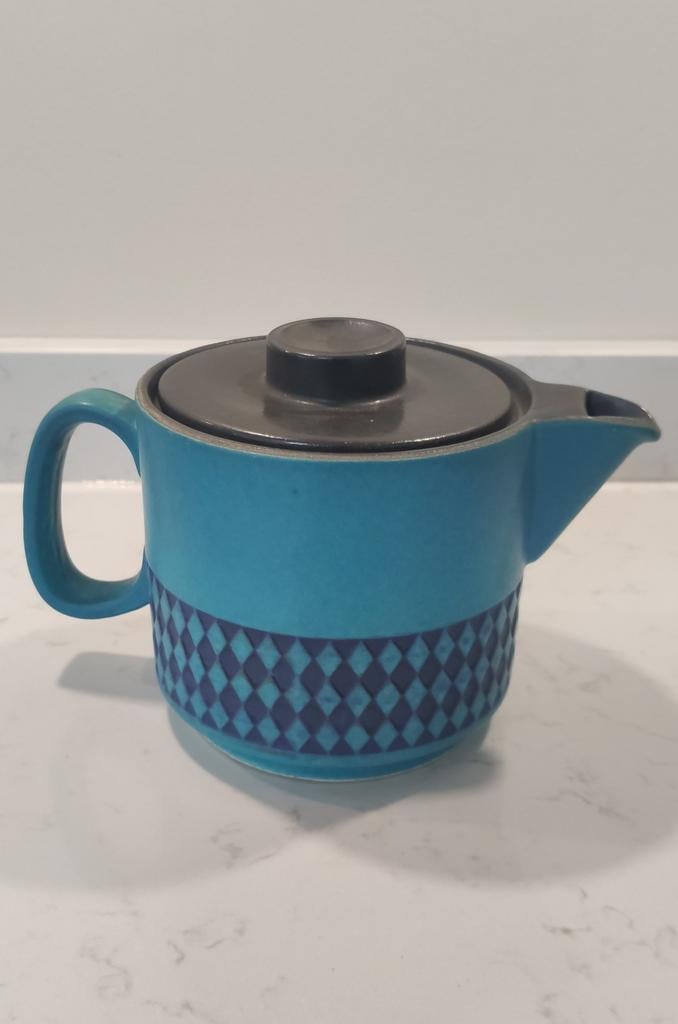 Vintage theepot van Ceramano West Germany, zeldzaam!, Overige typen, Ophalen of Verzenden, Zo goed als nieuw, Overige stijlen