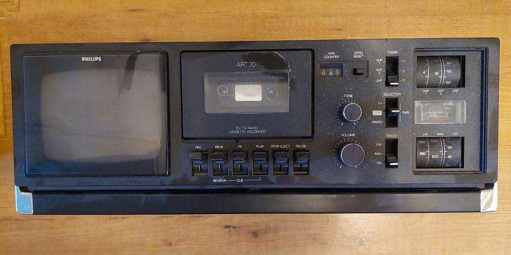 Philips Draagbare TV, Cassette, Radio - ART20, Ophalen of Verzenden, Gebruikt, Radio