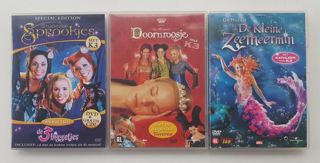 DVD K3 Musical | De 3 Biggetjes | Doornroosje | K3 Originals, Ophalen of Verzenden, Zo goed als nieuw, Boxset