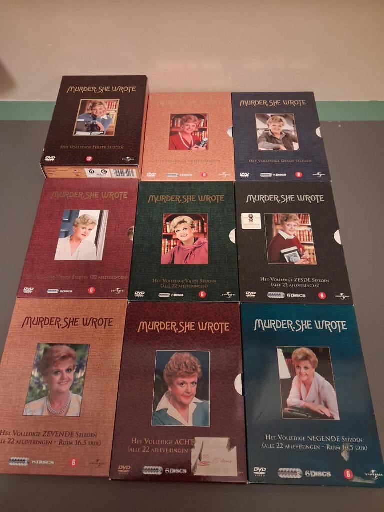 Murder she wrote, dvd seizoen 1 t/m 9, Alle leeftijden, Ophalen of Verzenden, Gebruikt, Detective en Krimi
