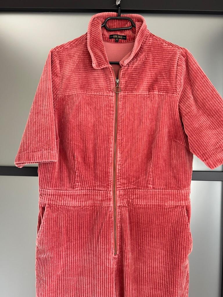 King Louie maat XL corduroy roze jumpsuit broekpak 2651, Kleding | Dames, Maat 46/48 (XL) of groter, Ophalen of Verzenden, Zo goed als nieuw