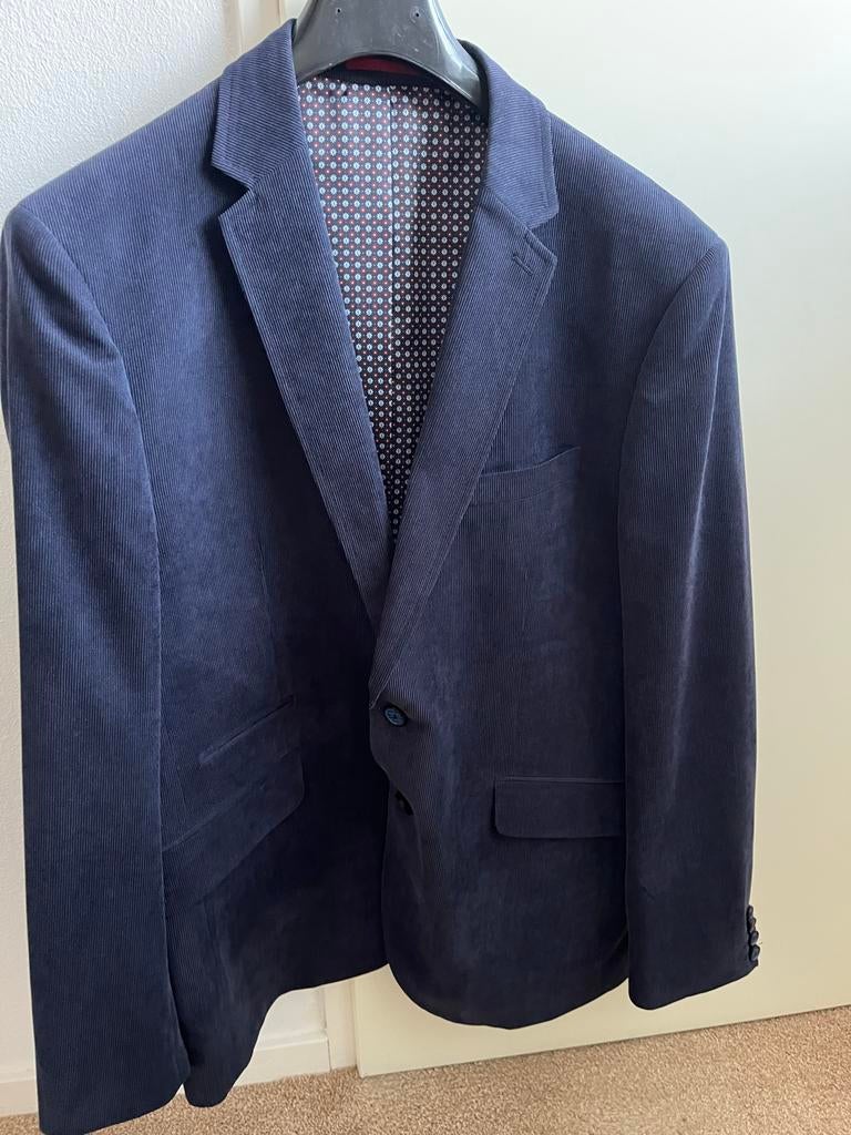 Donkerblauw rib blazer New Canadian herenblazer, Ophalen of Verzenden, Nieuw, Blauw