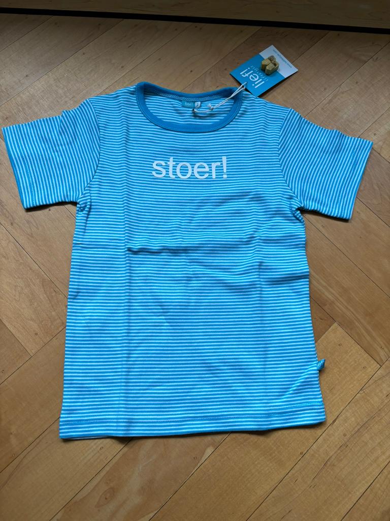 Lief lifestyle stoer wit blauw gestreepte shortsleeve mt 104, Nieuw, Ophalen of Verzenden, Lief! Lifestyle, Shirt of Longsleeve