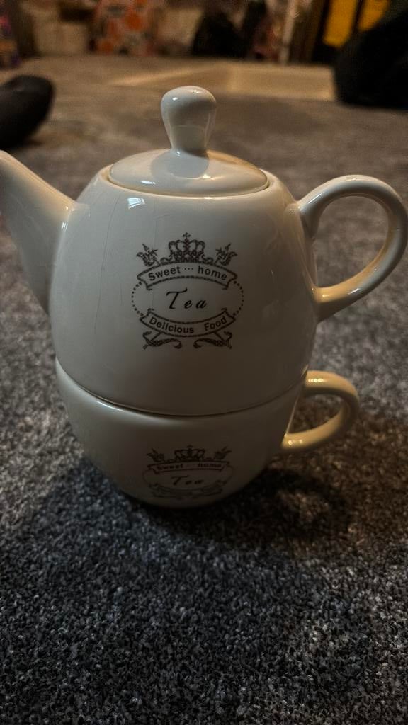 Tea for one nieuw!, Huis en Inrichting, Keuken | Servies, Nieuw, Ophalen of Verzenden, Kom(men), Effen