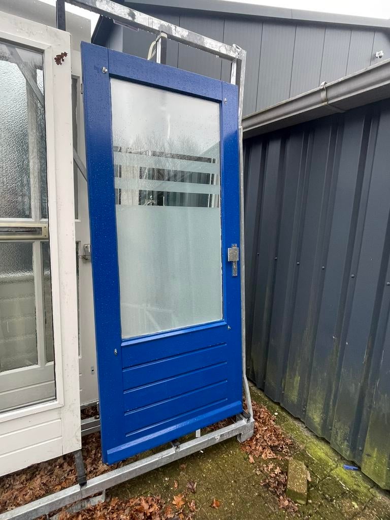 Knappe voordeur 93x 211.5  dubbelglas, Doe-het-zelf en Verbouw, Ophalen