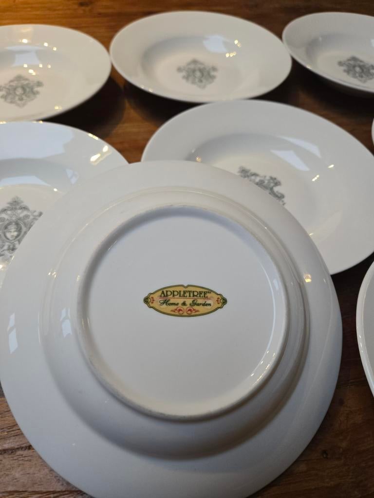 Set van 8 Appletree Borden.  Vintage., Ophalen of Verzenden, Gebruikt, Bord(en)
