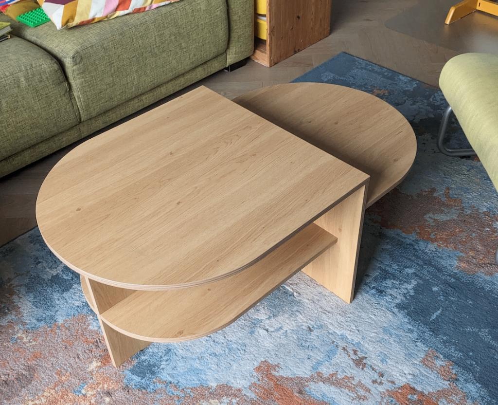 Salontafel van Jysk - model Lisbjerg, Ophalen, Overige materialen, Japandi / Scandi, 100 tot 150 cm