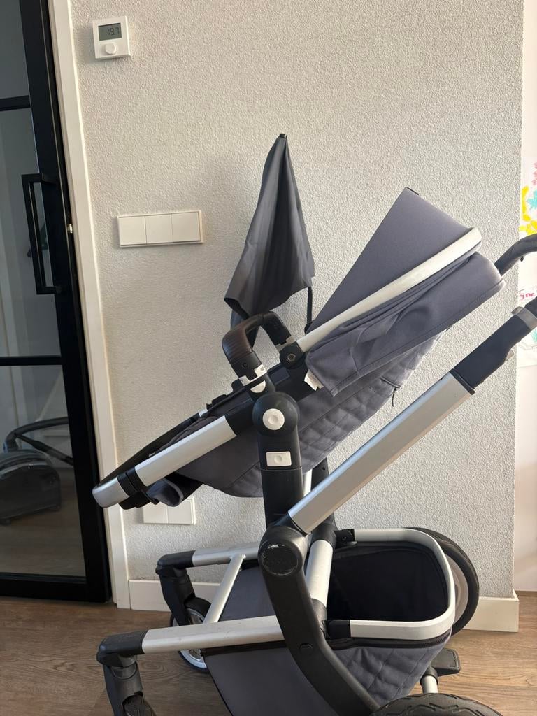 Joolz day2 quadro blue, Gebruikt, Combiwagen, Verstelbare duwstang, Ophalen